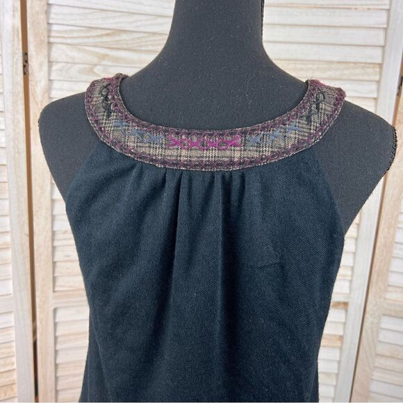 Anthropologie Lulumari Embellished Embroidered Mini Swing Dress Small - Picture 4 of 11